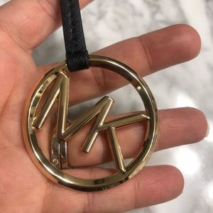 NWOT Michael kors golden black bag charm